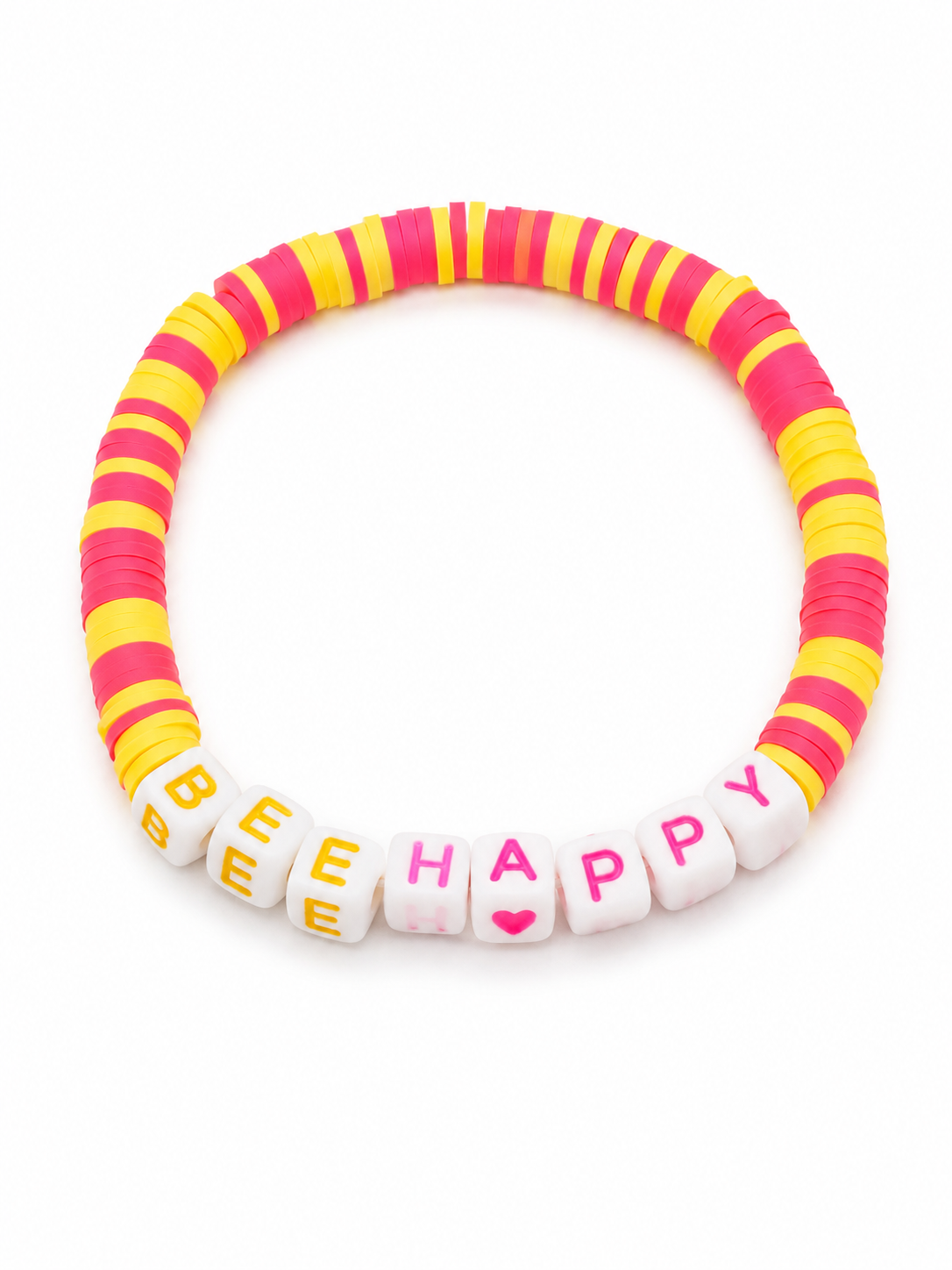 Bee 🐝 Happy Multi Colour Bracelet