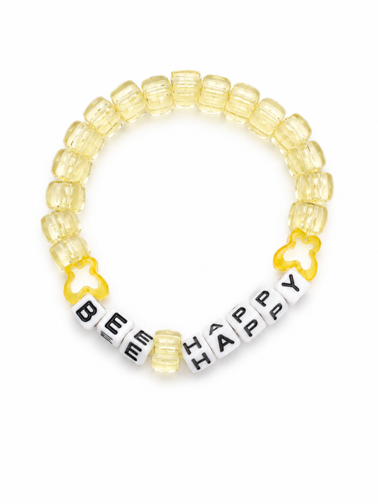 Bee Happy Pale Yellow Bracelet