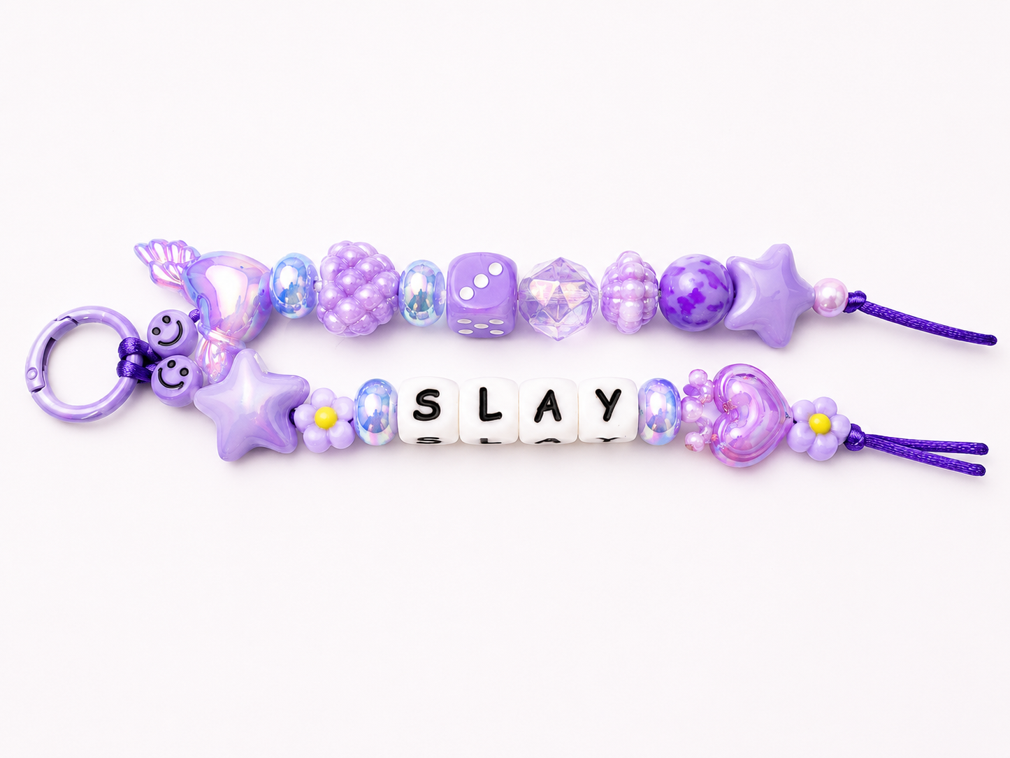Beaded Key Chain "slay"