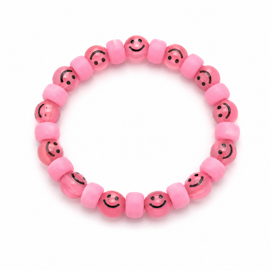 Pink Smiley Bracelet