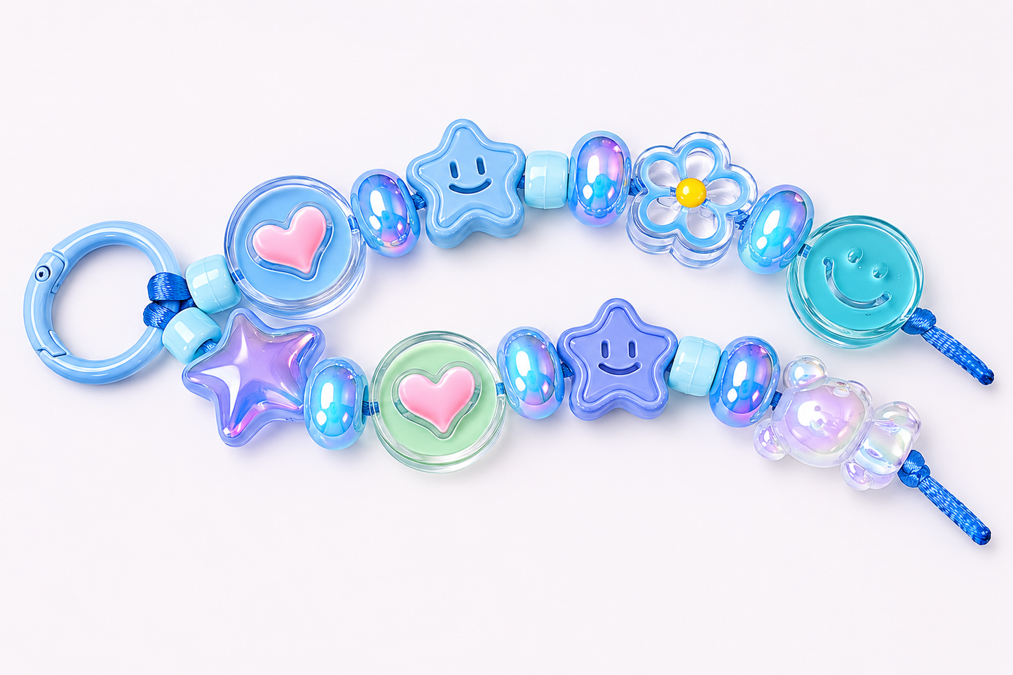 Beaded Key Chain "Love n Stars"