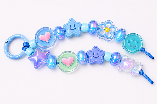 Beaded Key Chain "Love n Stars"