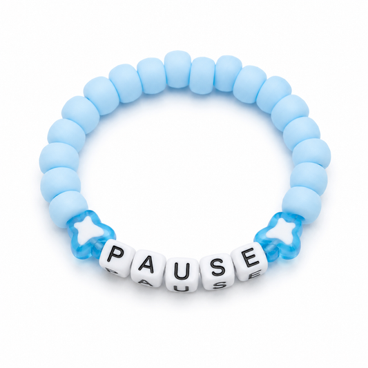 Pause Blue Bracelet